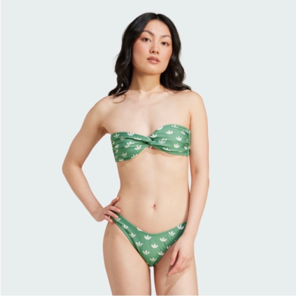 adidas Monogram Bikini Top & Bottoms Women’s Size 4 NWOT